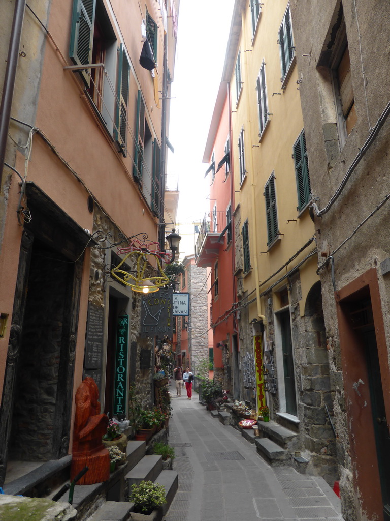 The Via Fieschi street at Corniglia