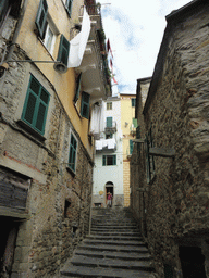Staircase at the Via Fieschi street at Corniglia