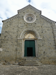 Front of the Chiesa di San Pietro church at Corniglia