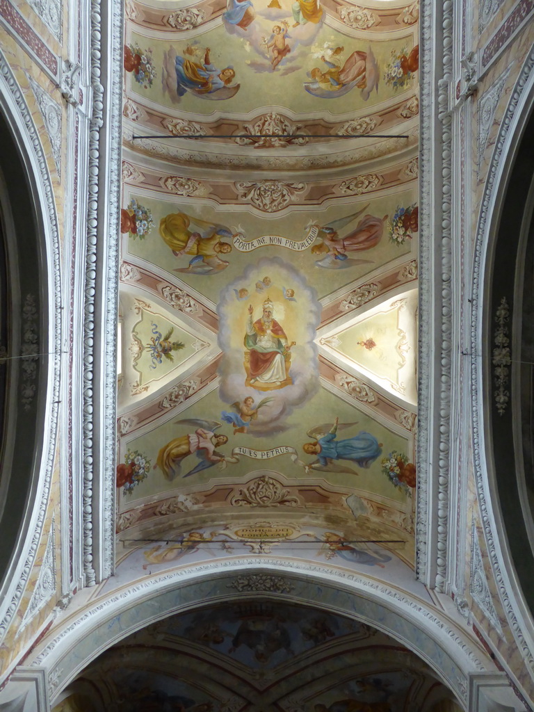 Ceiling of the Chiesa di San Pietro church at Corniglia