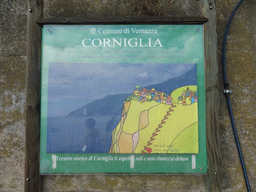 Information sign on Corniglia