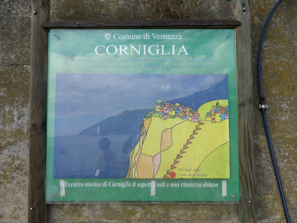 Information sign on Corniglia