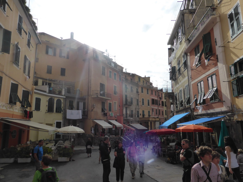 The Via Roma street at Vernazza