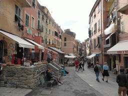 The Via Roma street at Vernazza