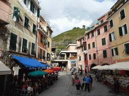 The Via Roma street at Vernazza