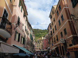 The Via Roma street at Vernazza