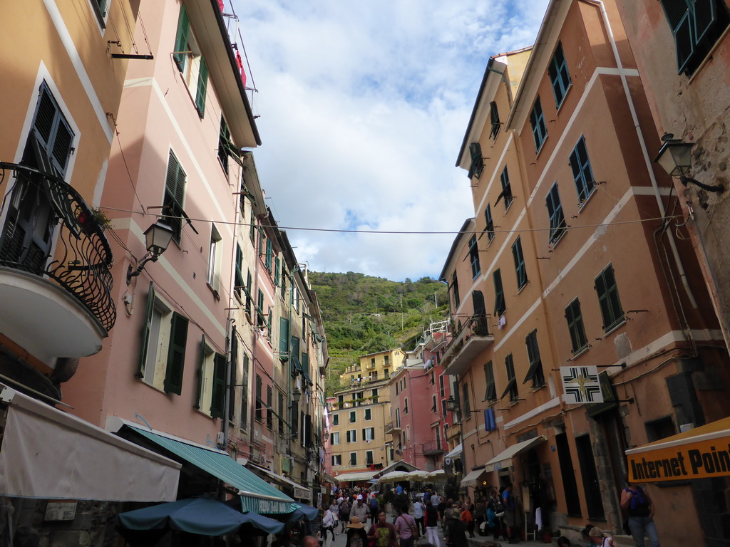 The Via Roma street at Vernazza