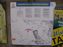 Map of the harbour of Vernazza