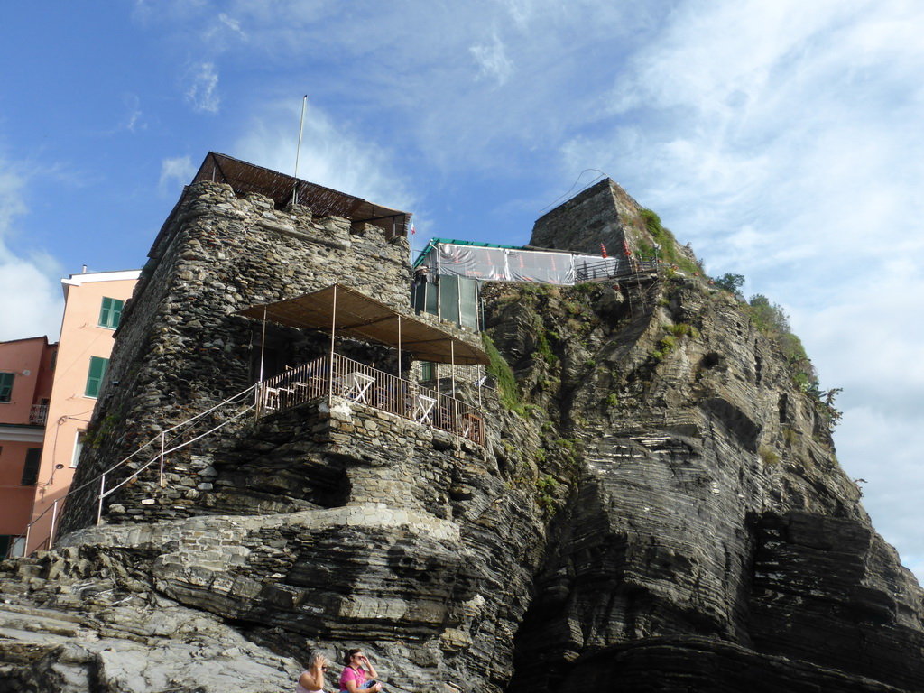 The north side of the Doria Castle at Vernazza