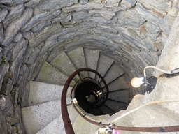 The staircase of the tower of the Doria Castle at Vernazza