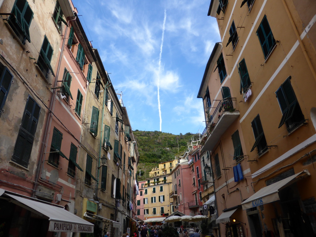 The Via Roma street at Vernazza