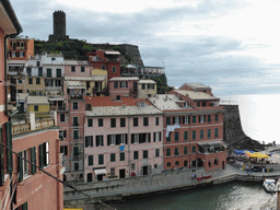 The harbour of Vernazza and the Doria Castle, viewed from the path to Monterosso al Mare