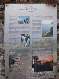 Explanation on the path from Vernazza to Monterosso al Mare