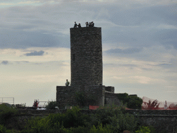 The tower of the Doria Castle at Vernazza, viewed from the path to Monterosso al Mare