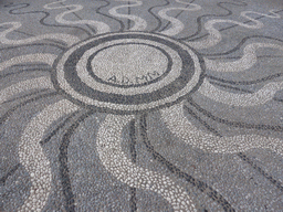 Floor mosaic at the Piazza Marconi square at Vernazza