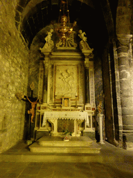 Side altar of the Chiesa di Santa Margherita d`Antiochia church at Vernazza