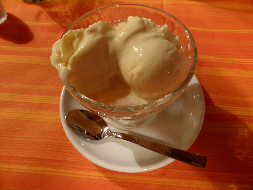 Dessert at the Al Castello restaurant at Vernazza