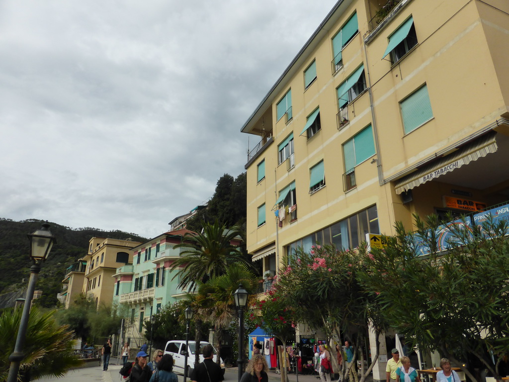 Houses at the Lungomare Fegina beachfront of the new town of Monterosso al Mare