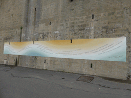 Poem by Eugenio Montale on a wall near the Torre Aurora tower at Monterosso al Mare