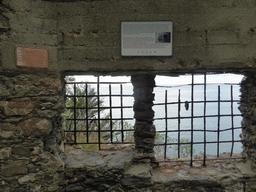 Window near the Torre Aurora tower at Monterosso al Mare