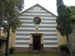 Front of the Chiesa di San Francesco church at the Convento dei Frati Minori Cappuccini monastery at Monterosso al Mare