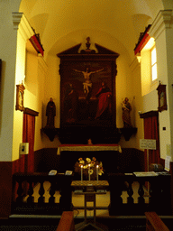 Side chapel of the Chiesa di San Francesco church at the Convento dei Frati Minori Cappuccini monastery at Monterosso al Mare
