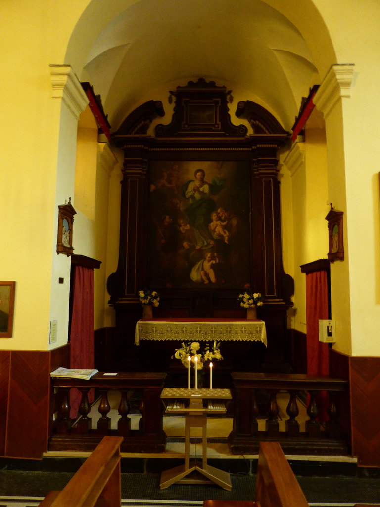 Side chapel of the Chiesa di San Francesco church at the Convento dei Frati Minori Cappuccini monastery at Monterosso al Mare