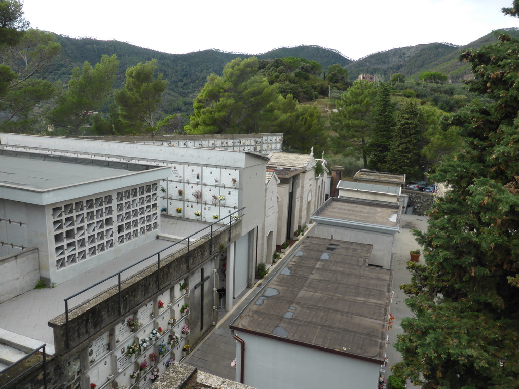 The Cemetery of Monterosso al Mare, with a view on the surrounding hills