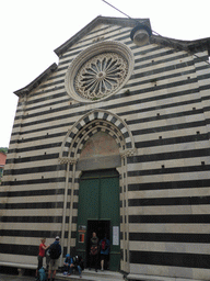 Front of the Chiesa di San Giovanni Battista church at Monterosso al Mare