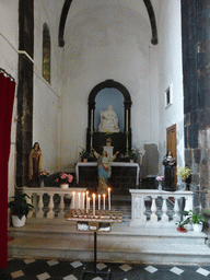 Left side chapel of the Chiesa di San Giovanni Battista church at Monterosso al Mare