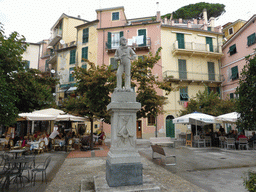 Statue of Giuseppe Garibaldi at the Piazza Garibaldi square at Monterosso al Mare