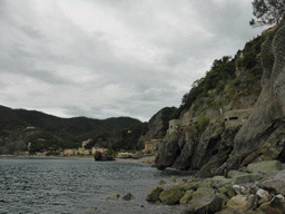 The new town of Monterosso al Mare and its beach, viewed from the harbour