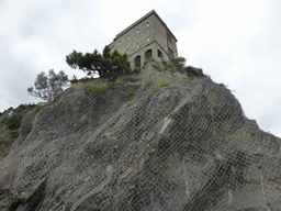 The Torre Aurora tower at Monterosso al Mare, viewed from below