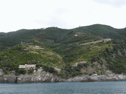 Hills between Monterosso al Mare and Vernazza, viewed from the ferry