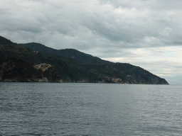 Corniglia and Manarola, viewed from the ferry from Vernazza