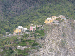 Corniglia, viewed from the ferry from Vernazza to Manarola