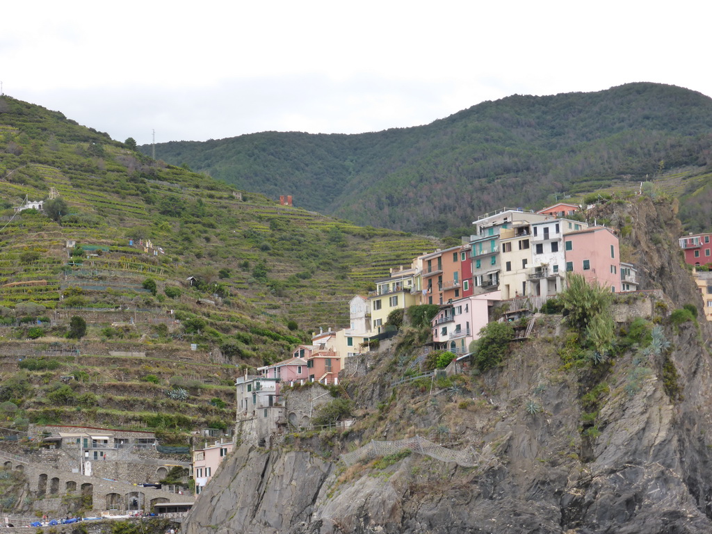 Manarola, viewed from the ferry to Riomaggiore