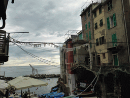 Houses at the north side of the harbour of Riomaggiore