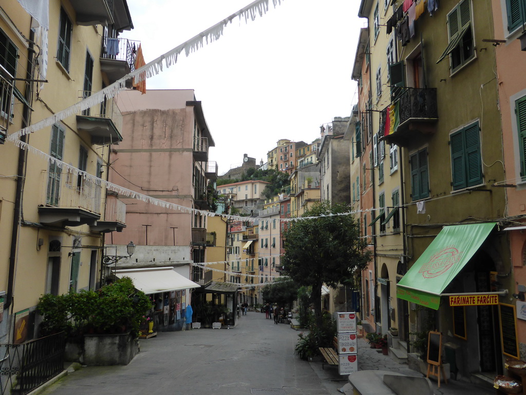 The Via Colombo street at Riomaggiore