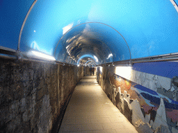 Tunnel leading from the Riomaggiore railway station to the Riomaggiore town center