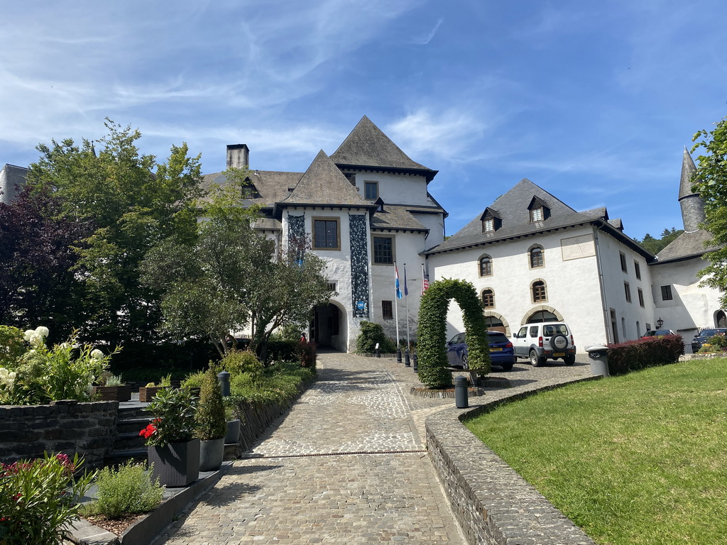 Front of Clervaux Castle at the Montée du Château street