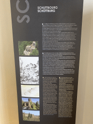 Explanation on the Schuttbourg Castle at the Museum of Models of the Castles and Palaces of Luxembourg at Clervaux Castle
