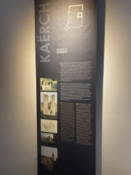 Explanation on the Koerich Castle at the Museum of Models of the Castles and Palaces of Luxembourg at Clervaux Castle