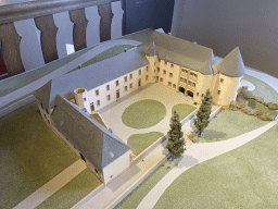 Scale model of the Sanem Castle at the Museum of Models of the Castles and Palaces of Luxembourg at Clervaux Castle