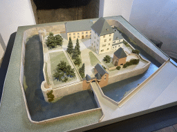 Scale model of the Mersch Castle at the Museum of Models of the Castles and Palaces of Luxembourg at Clervaux Castle