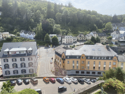 The town center, viewed from the Museum of Models of the Castles and Palaces of Luxembourg at Clervaux Castle