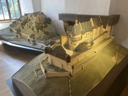 Scale models of the Ansembourg Castle and the Vianden Castle after renovation at the Museum of Models of the Castles and Palaces of Luxembourg at Clervaux Castle