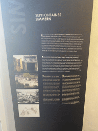 Explanation on the Septfontaines Castle at the Museum of Models of the Castles and Palaces of Luxembourg at Clervaux Castle