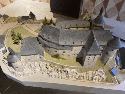 Scale model of the Clervaux Castle at the Museum of Models of the Castles and Palaces of Luxembourg at Clervaux Castle