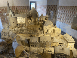 Scale model of the Clervaux Castle during World War II at the Museum of Models of the Castles and Palaces of Luxembourg at Clervaux Castle